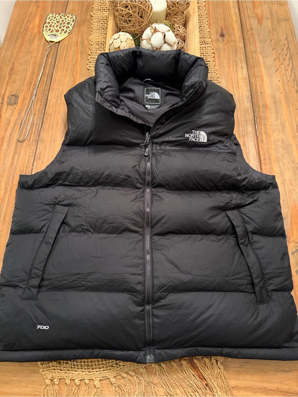 The North Face Black 700 Down Puffer Vest - Men's